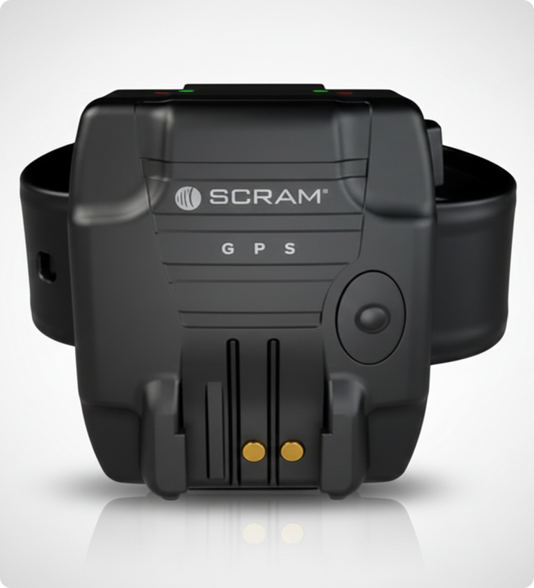 SCRAM GPS Monitoring Device - Court-Ordered Location Tracking